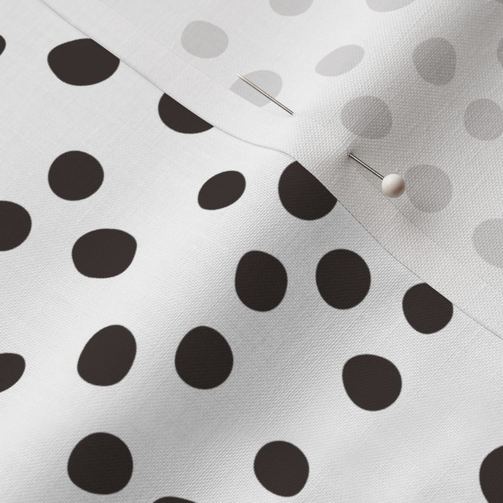 dalmations spots small Fabric black white dotted fabric