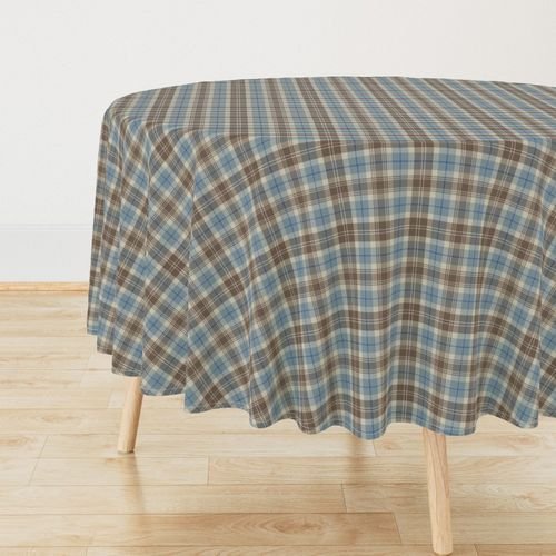 Cream with Beige and Blue French Provincial Tartan Home Decor Collection Design Collection tartan plaid tablecloth design