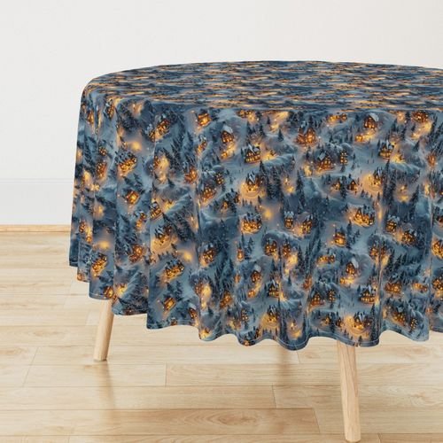 Night Before Christmas - Winters Whisper Home Styling Collection Decor Collection glow tablecloth design