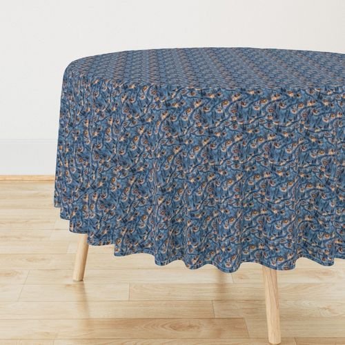 Small Scale Evening Glow - Night Before Christmas Interior Collection Decor Collection white christmas tablecloth design