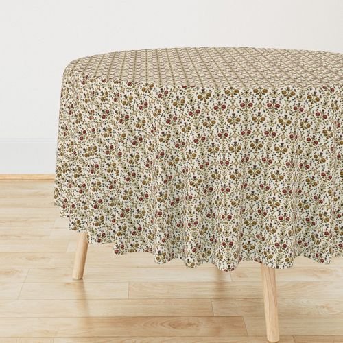 Elizabethan Rainbow Portrait Floral Damask Queen Dress Motif Small Scale Decor Collection Decor Collection queen dress tablecloth design