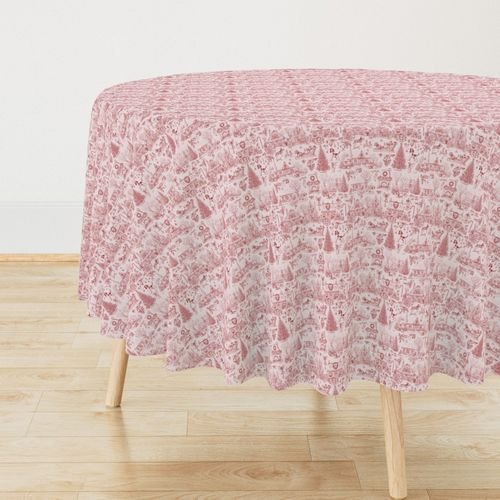 Christmas Dogs Toile Christmas Red Home Decor Collection Decor Collection christmas dogs tablecloth design