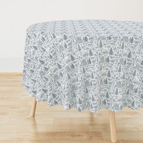 Christmas Nutcracker Toile Midnight Navy Design Collection Home Styling Collection christmas nutcracker tablecloth design