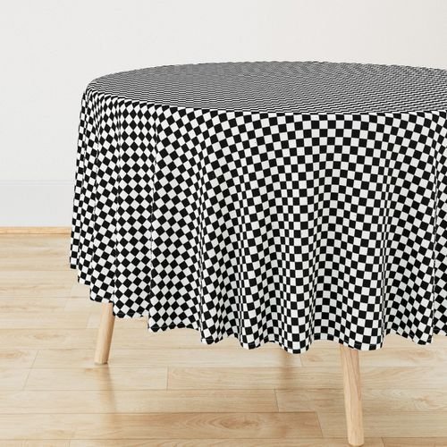 Black and White Checkerboard 3/4 inch-Check Interior Collection Interior Collection gingham check tablecloth design