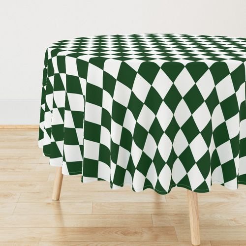 Hunter Green Modern Diamond Pattern Decor Collection Home Styling Collection hunter green pattern tablecloth design