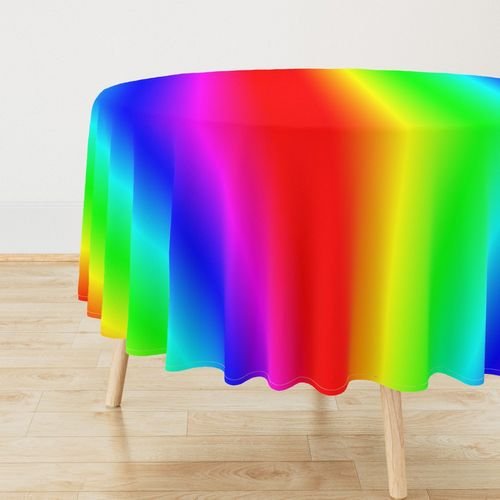 Bright Neon Rainbow Ombre Shade Design Collection Home Decor Collection rainbow ombre foil tablecloth design