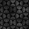Diamond Chevrons in Black and Silver Vintage Faux Foil Art Deco Vintage