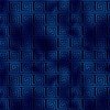 Teal and Faux Gold Foil Vintage Art Deco Greek Key Pattern Interior Collection Interior Collection Black and Classic Blue Faux Foil Vintage Art Deco Key Pattern colorway design