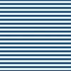 Classic Blue and White 1/2 inch thin Horizontal Picnic Stripes
