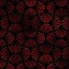 Vintage Faux Foil Palm Fans in Black and Ruby Red Art Deco Neo Classical