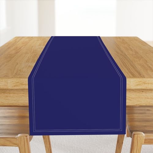 Adriatic Sea Blue Solid Color Design Collection Home Styling Collection adriatic water table runner design