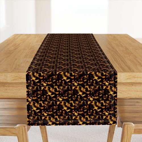 Micro Gold and and Brown Tortoisehell Seamless Repeat Pattern Home Decor Collection Decor Collection brown tortoiseshell table runner design