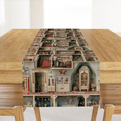 Quaint and Charming Dollshouse Rooms with Ditsy Decor 2 Home Styling Collection Interior Collection pastel rooms table runner design