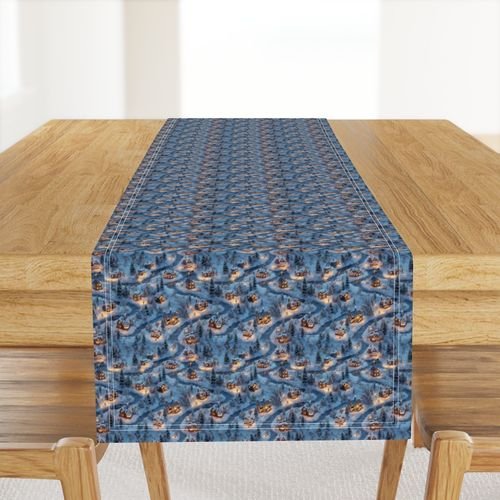 Small Scale Evening Glow - Night Before Christmas Interior Collection Decor Collection beauty table runner design
