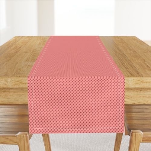 Red Spots on Rose 1/4 Inch Spacing Decor Collection Decor Collection polka dots table runner design